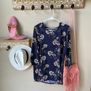Anthropologie floral tunic Xl